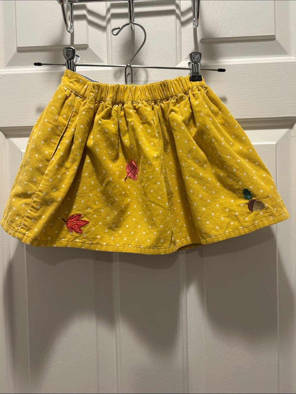 Mini Boden Yellow Fox & Woodland Print Skirt - Picture 8 of 10